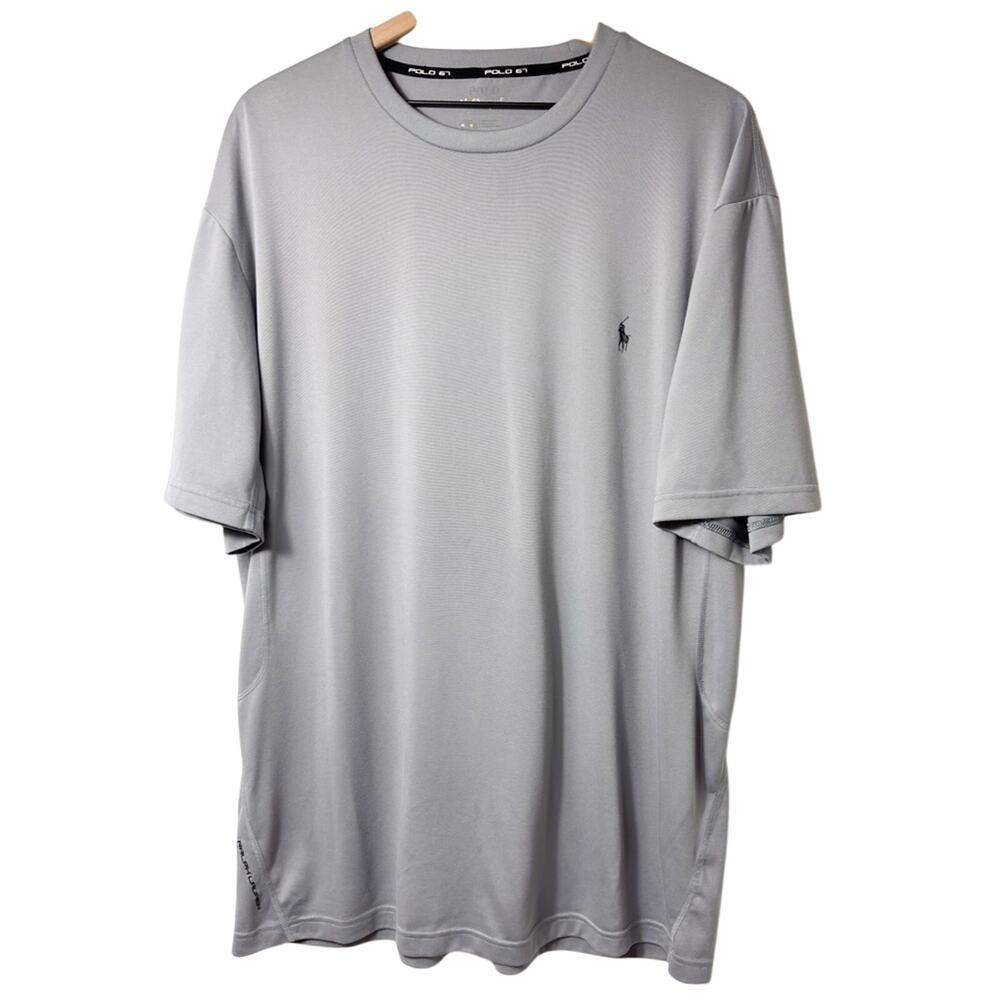 POLO RALPH LAUREN 67 GREY MEN SHORT SLEEVE PERFORMANCE DRI-FIT SIZE XXL
